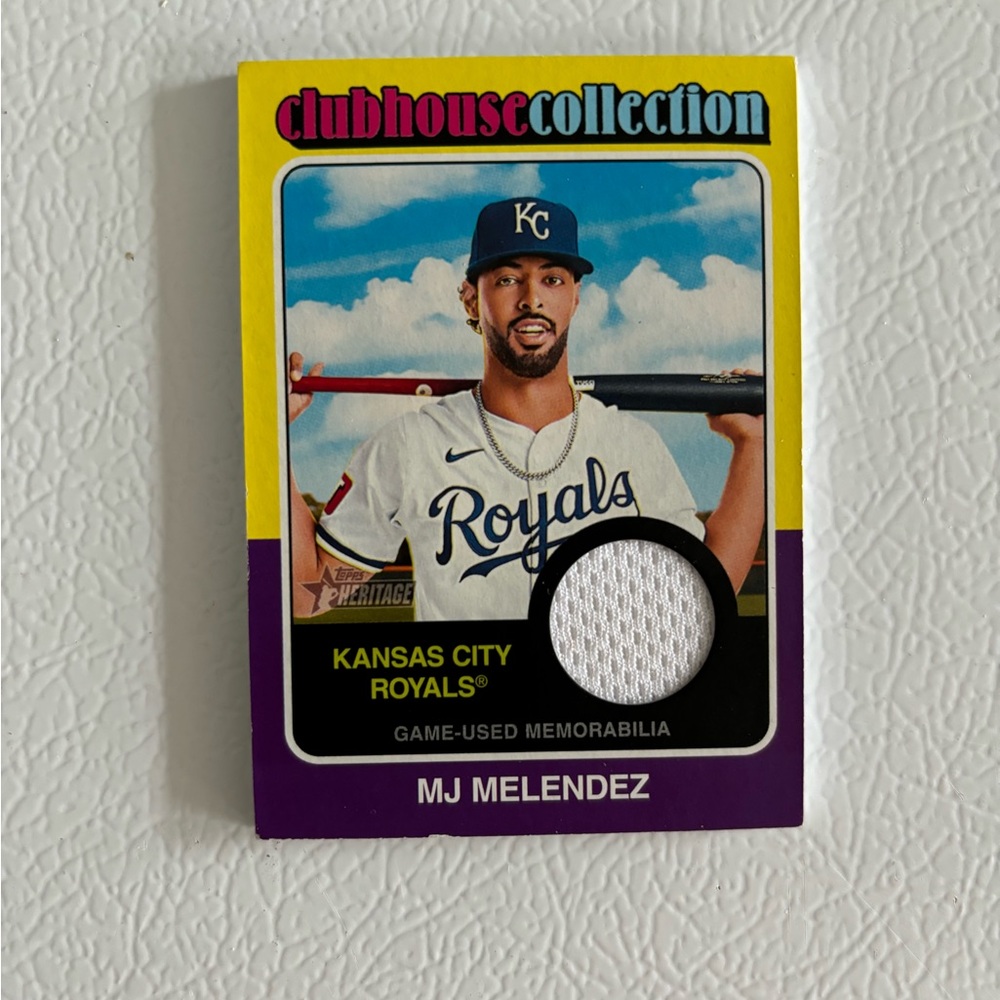 Clubhouse Collection Kansas City Royals Topps Heritage MJ Melendez 2024